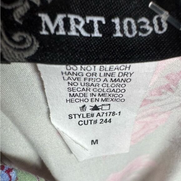 Sage green and pink floral cross back strappy sundress size small NWT - Picture 4 of 6